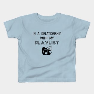 Playlist Passion: A Digital Love Affair Kids T-Shirt